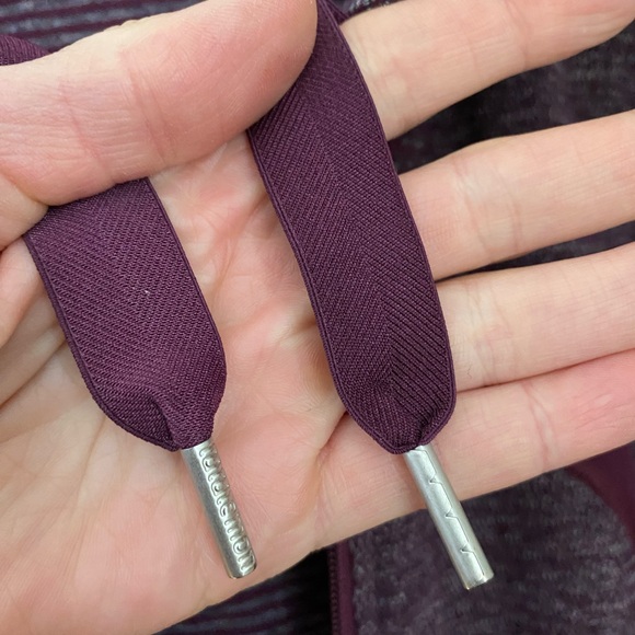 Lululemon Stride Jacket Mini Check Pique Plum Size 10 - Picture 13 of 16